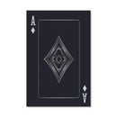 Ace of Diamonds - Silver Canvas