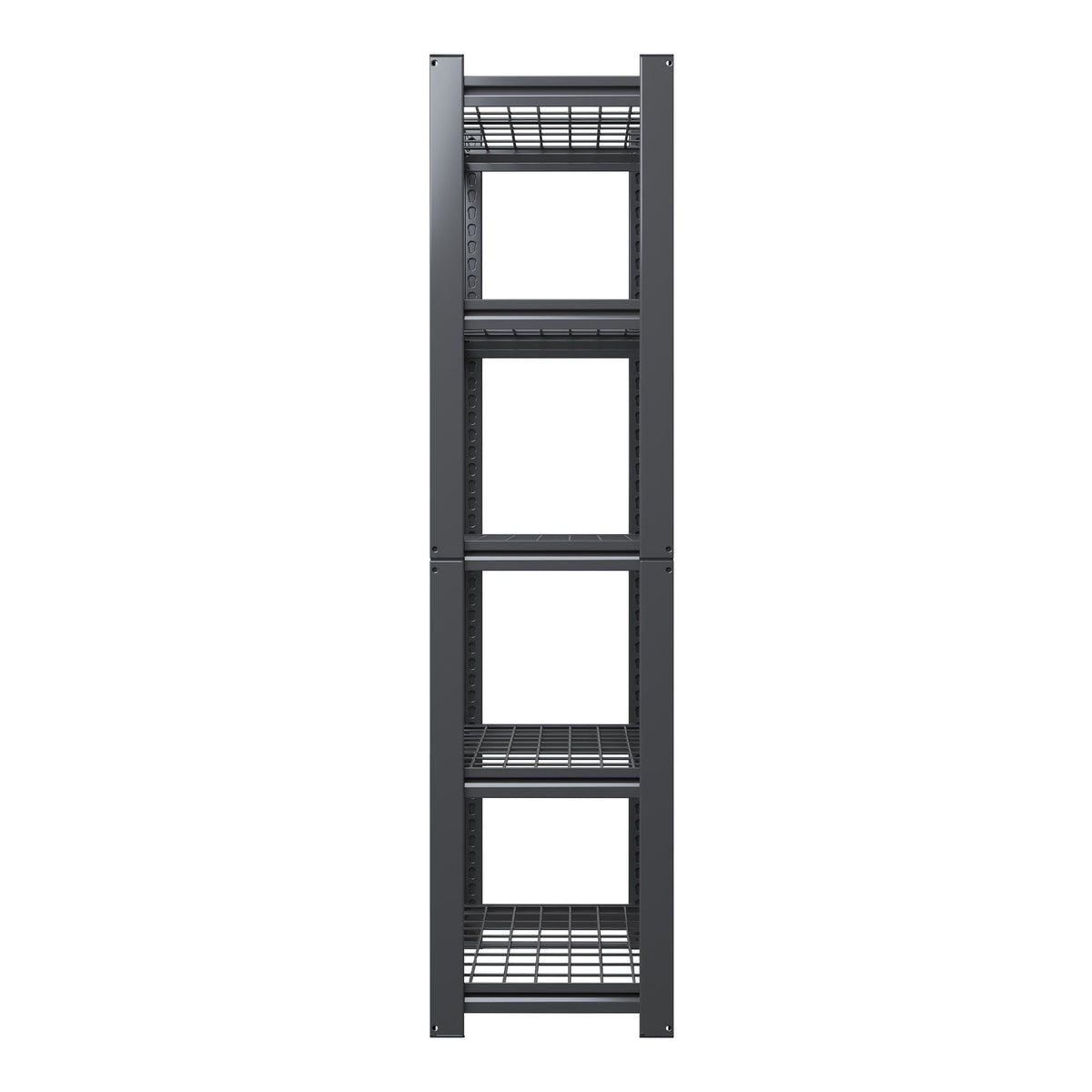 Heavy Duty 5 Tier Adjustable Metal Mesh Storage Rack With 2000 Lbs Capacity - Brushed Nickel, photo 13 of 19