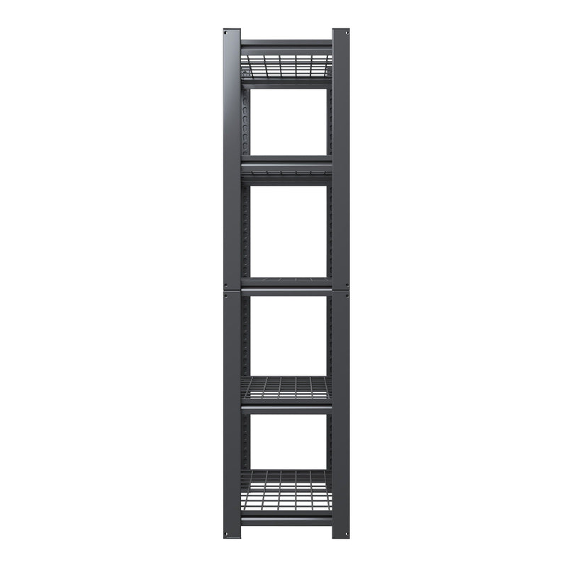 Heavy Duty 5 Tier Adjustable Metal Mesh Storage Rack With 2000 Lbs Capacity - Brushed Nickel, photo 13 of 19