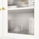 Modern Tech Inspired Dome Cabinet With LED Lighting by HouseOfZazla