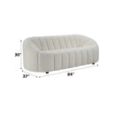 Osmash - Teddy Sherpa Sofa - White by HouseOfZazla