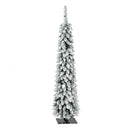 4 Pack Pre-Flocked Pencil Christmas Trees