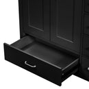 Bathroom Vanity With Ceramic Sink Combo, Abundant Storage Cabinet 2 Soft Close Doors And 5 Drawers by HouseOfZazla