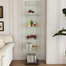 Premium 5 Tier Glass Display Case With 5 Dynamic LED Modes