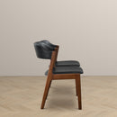 Enzo - Dining Chair (Set of 2) - Black / Brown by HouseOfZazla
