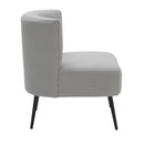 Fran - Contemporary Slipper Chair - Black / Light Gray by HouseOfZazla
