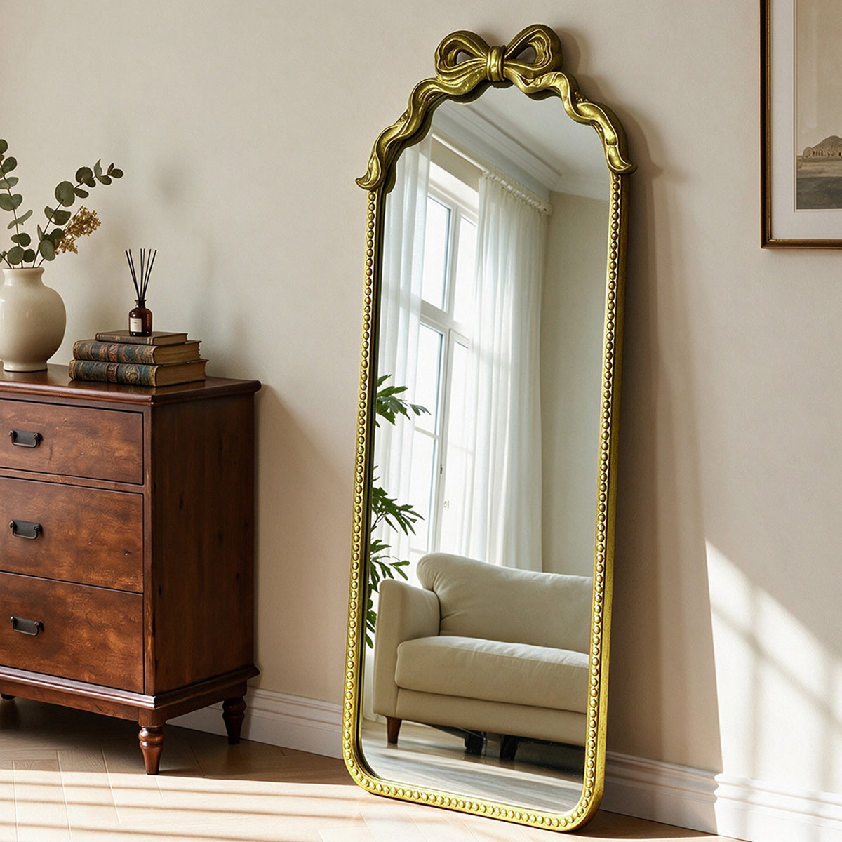 Gold Ornate Full Length Mirror, photo 7 of 10