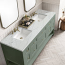 James Martin Breckenridge 72" Double Bathroom Vanity, Smokey Celadon