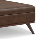 Owen - Multifunctional Square Coffee Table Storage Ottoman by Unique Piece Furniture