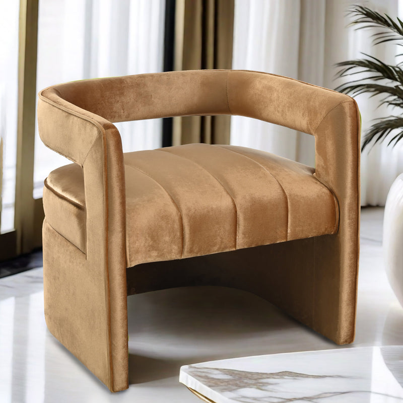 Walker Edison | Modern Luxury Curved Velvet Accent Chair