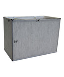 Rectangular Drum Lampshade (8x14) (8x14) x 10 CLIP-ON FITTER Softback Textured Oatmeal