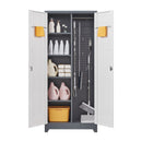 Lockers With Locking Doors, Adjustable Shelves, High Broom Tool Storage Cabinet by HouseOfZazla