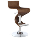 S-Shaped Adjustable Bar Stool - Brown by HouseOfZazla