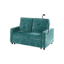 Modern Loveseat Pull Out Sofa Bed With Adjustable Backrest, Two Cup Holders, A Phone Holder, Three Charging Ports And Side Storage Pockets For Living Room by HouseOfZazla