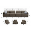 Rylie - Modular Sectional Sofa With Toss Pillows by Unique Piece Furniture