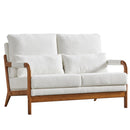 49.01"Modern Teddy Fabric Loveseat,Wood Frame Sofa for Living Room