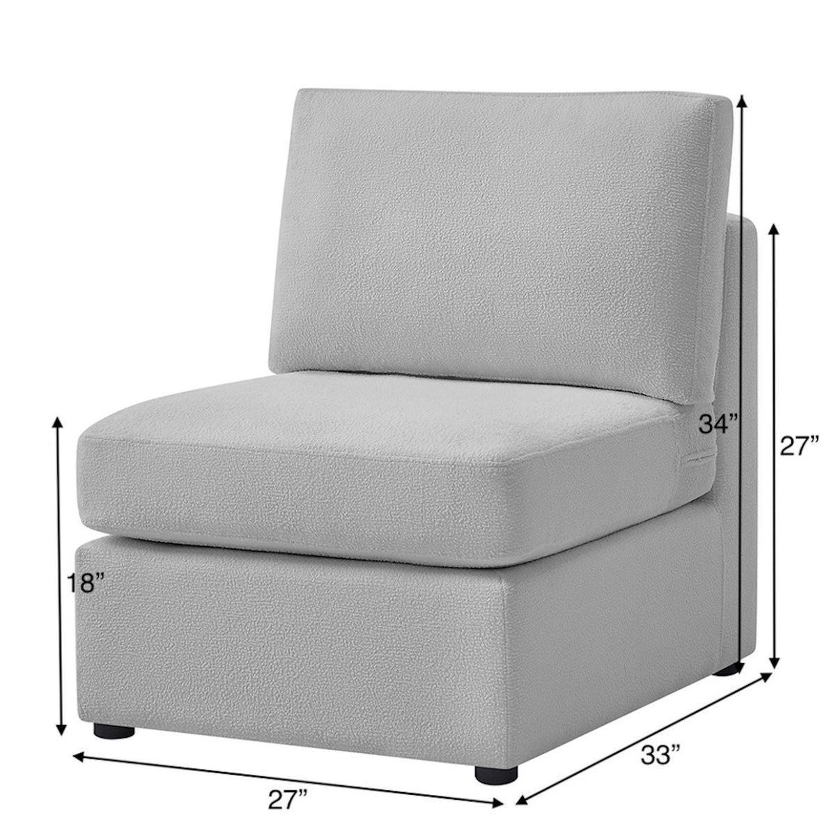 Chauncy - Armless Slipper Chair, photo 16 of 17