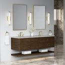 James Martin Allamari 72" Floating Double Bathroom Vanity, Sable