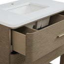 James Martin Lucian 36" Single Bathroom Vanity, Pebble Oak