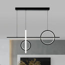 GobekUsa 23.5"/31.5" Acrylic Bike Pendant Lighting Nordic LED Island Lamp - Black/Gold