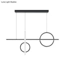 GobekUsa 23.5"/31.5" Acrylic Bike Pendant Lighting Nordic LED Island Lamp - Black/Gold