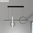 GobekUsa 23.5"/31.5" Acrylic Bike Pendant Lighting Nordic LED Island Lamp - Black/Gold