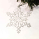Acrylic Glitter Snowflake by Lee Display
