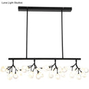 GobekUsa Acrylic Island Lighting Fixture: Simplicity Design with 36 Bulbs - Perfect for Dining Rooms!