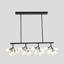 GobekUsa Acrylic Island Lighting Fixture: Simplicity Design with 36 Bulbs - Perfect for Dining Rooms!