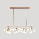 GobekUsa Acrylic Island Lighting Fixture: Simplicity Design with 36 Bulbs - Perfect for Dining Rooms!