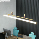 GobekUsa Acrylic Island Pendant Light: Sleek Pole Design with LED: Perfect for Dining Room