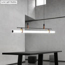 GobekUsa Acrylic Island Pendant Light: Sleek Pole Design with LED: Perfect for Dining Room