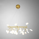 GobekUsa Acrylic Leaf-Shaped LED Hanging Light Fixture for Dining Room - Modern Island Lighting