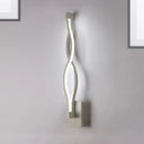 GobekUsa Acrylic LED Wall Sconce: Intertwined Design, 1 Light, Black/White, Warm/White Lighting