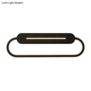 GobekUsa Acrylic Oval LED Wall Sconce with Modern Styling and Warm/White Light - Available in Black/White Mirror Finish - 3 Width Options (18"/23.5"/31.5")