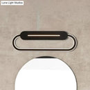 GobekUsa Acrylic Oval LED Wall Sconce with Modern Styling and Warm/White Light - Available in Black/White Mirror Finish - 3 Width Options (18"/23.5"/31.5")