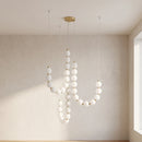 Acrylic Pearl Necklace Chandelier