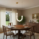 Acrylic Pearl Necklace Chandelier