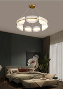 GobekUsa Acrylic Ring Chandelier for Dining Room - Dimmable