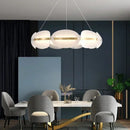 GobekUsa Acrylic Ring Chandelier for Dining Room - Dimmable