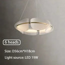 GobekUsa Acrylic Ring Chandelier for Dining Room - Dimmable