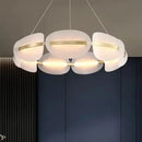 GobekUsa Acrylic Ring Chandelier for Dining Room - Dimmable