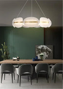 GobekUsa Acrylic Ring Chandelier for Dining Room - Dimmable