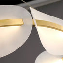 GobekUsa Acrylic Ring Chandelier for Dining Room - Dimmable