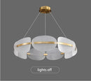 GobekUsa Acrylic Ring Chandelier for Dining Room - Dimmable