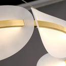 GobekUsa Acrylic Ring Chandelier for Dining Room - Dimmable