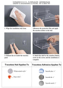 GobekUsa Acrylic Wall Shelf Organizer for Home Decor
