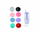 Acrylic/Glass Glitter Globe - Colored Lids