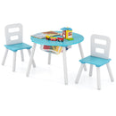 Kids Table and Chair Set with Mesh Storage - 3 Piece