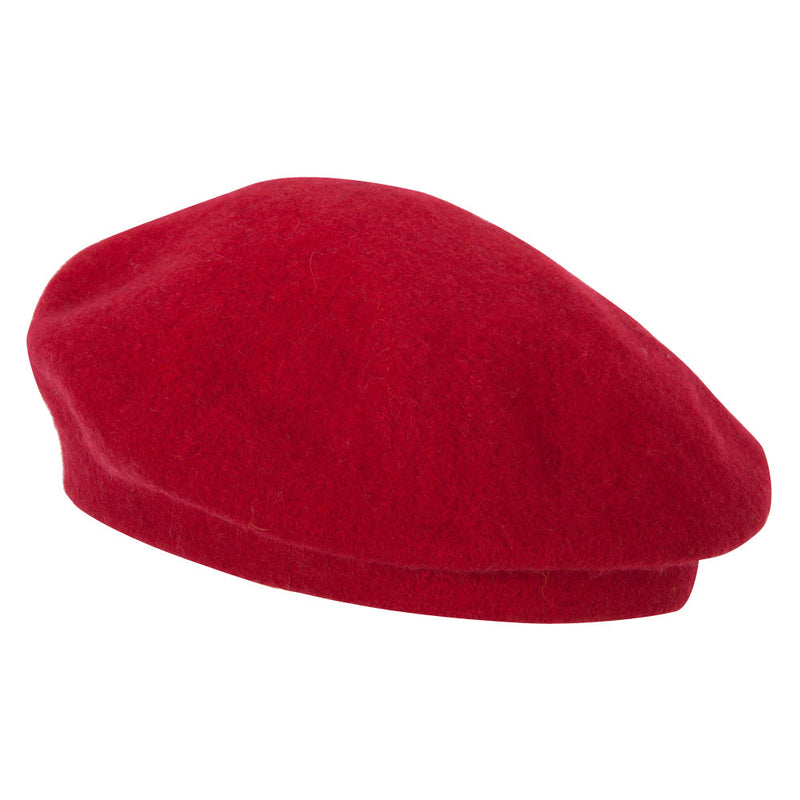 Ladies Stars Designed Wool Beret Hat